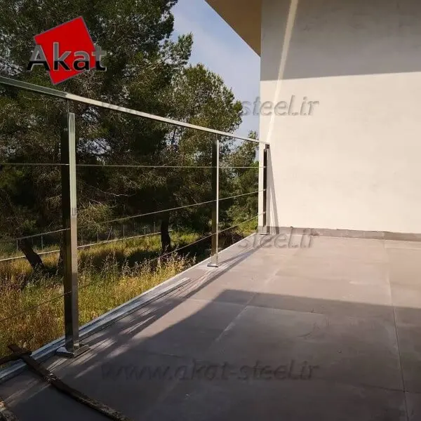 نرده کابلی آکات استیل مدل تمام استیل نرده کابلی آکات استیل مدل تمام استیل